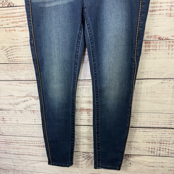 True Religion‎ jeans Jennie curvy size 33 beaded Dark Blue Women's Skinny Jeans - Picture 4 of 9